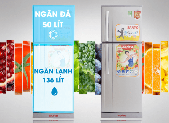 Tủ lạnh Sanyo SR-S205PN, SN 205l