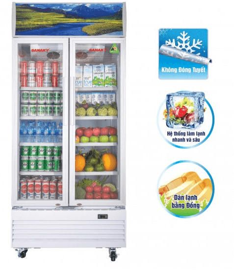 Tủ mát với nhiều tính năng hiện đại và tiết kiệm điện năng hiệu quả.