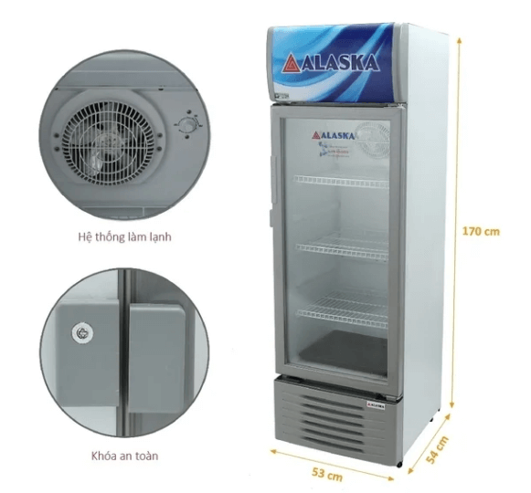 Hình ảnh dòng tủ mát Alaska LC – 333H.