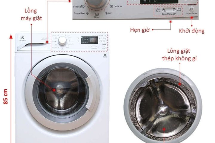 Hướng dẫn sử dụng máy giặt Electrolux cửa trước hiệu quả