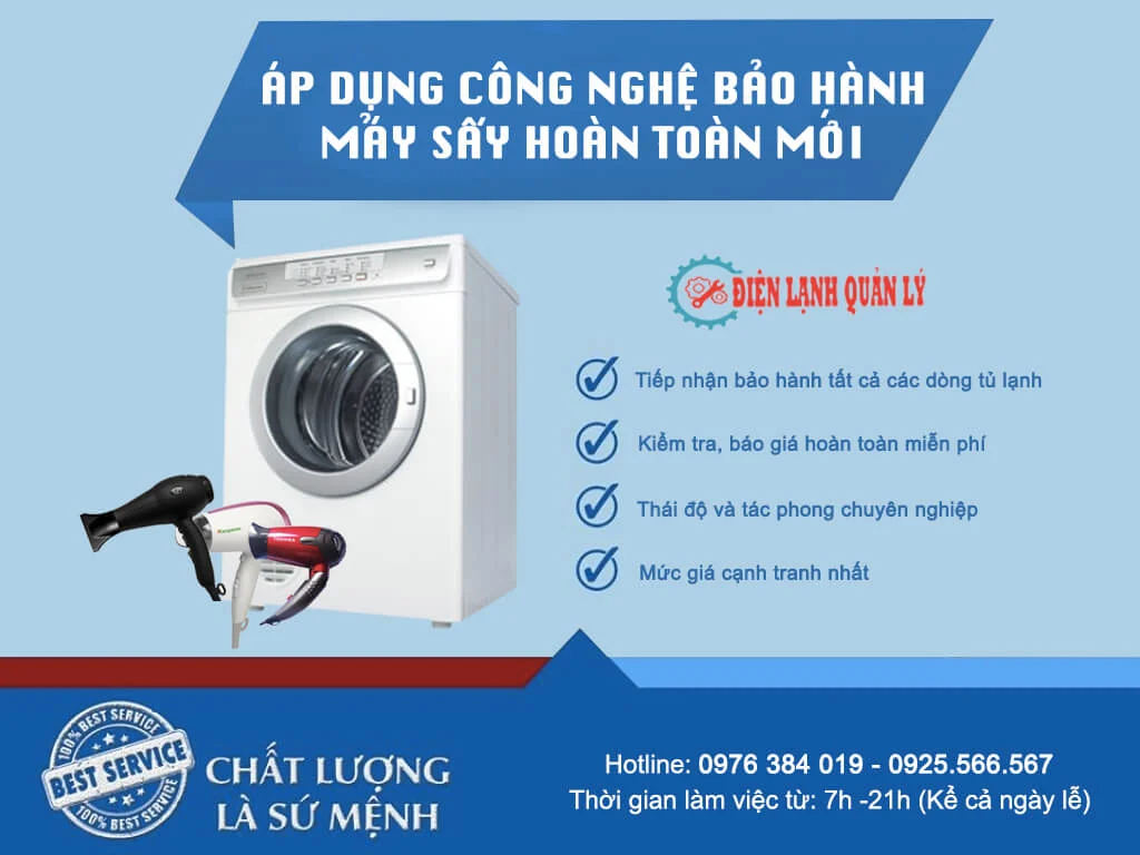 trung tâm bảo hành máy sấy ở dĩ an