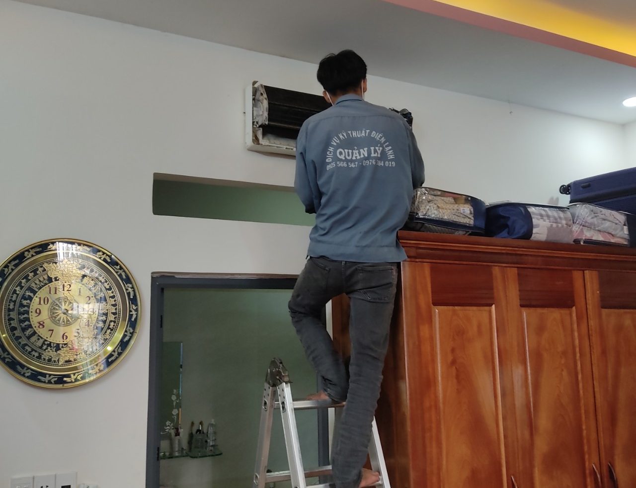 Vệ sinh máy lạnh Dĩ An, Bình Dương