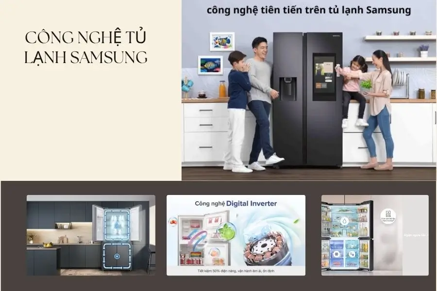 Công nghệ thiết kế ở tủ lạnh Samsung