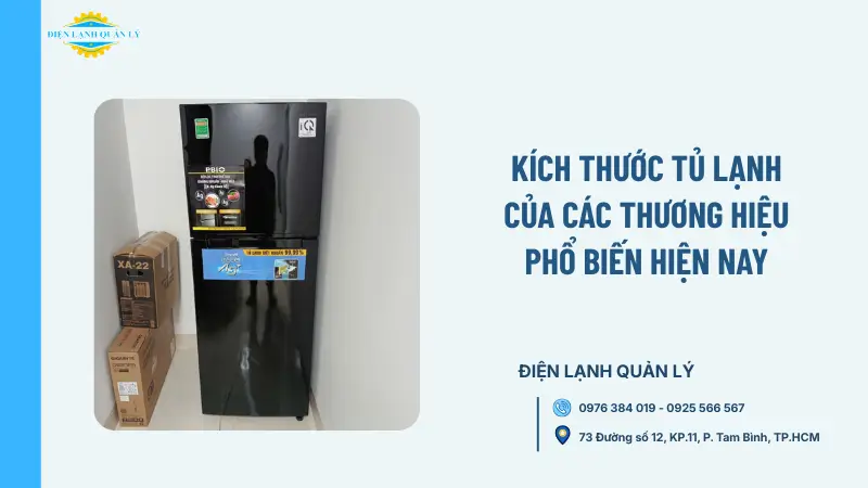 Kích thước tủ lạnh của các thương hiệu phổ biến hiện nay Kích thước tủ lạnh của các thương hiệu phổ biến hiện nay