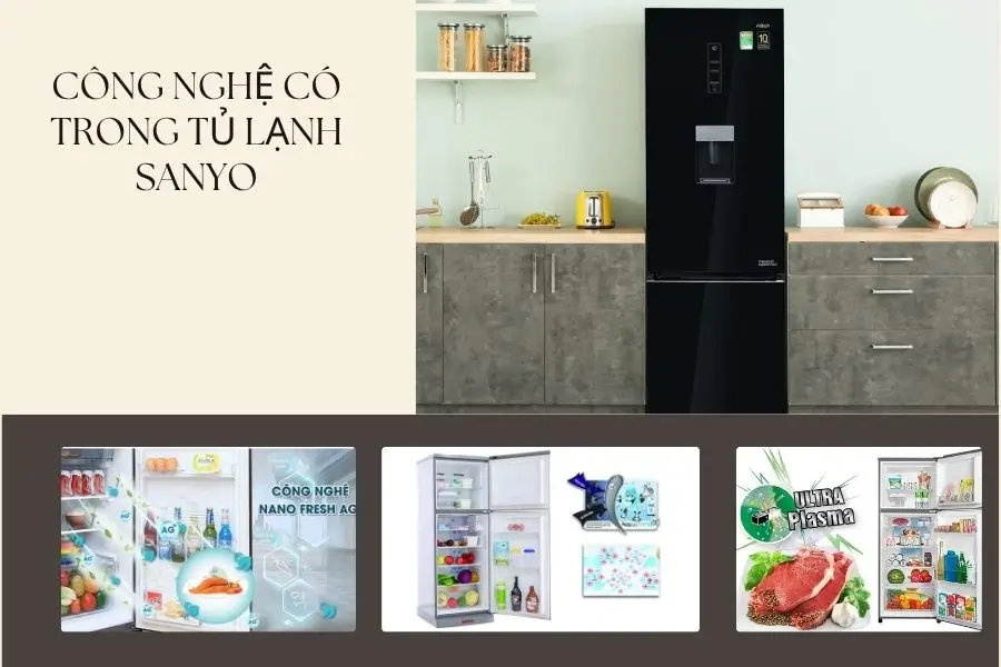 Công nghệ sở hữu trên tủ lạnh Sanyo