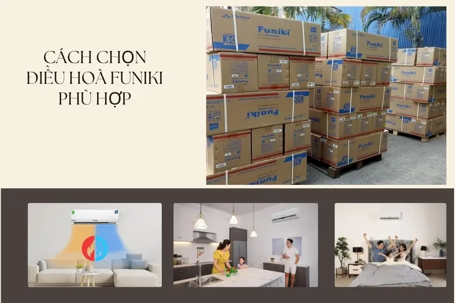 Cách chọn điều hoà Funiki phù hợp Cách chọn điều hoà Funiki phù hợp