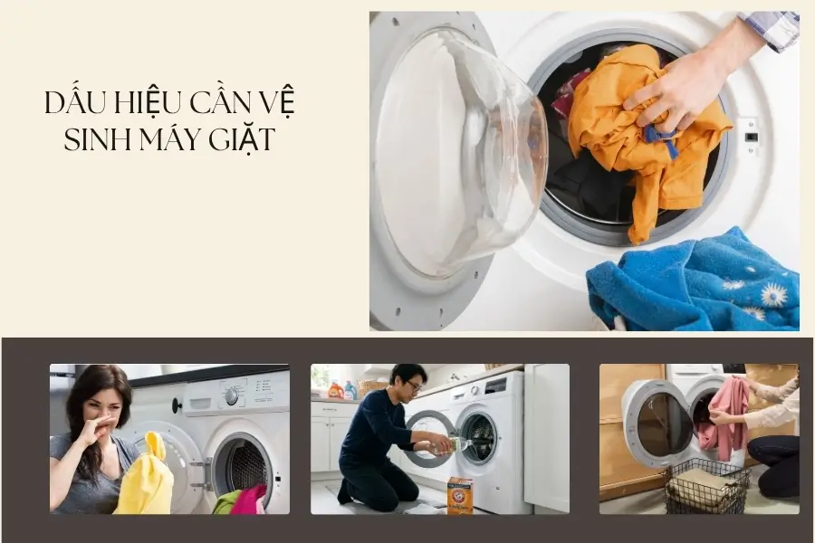Dấu hiệu cần vệ sinh máy giặt ngay