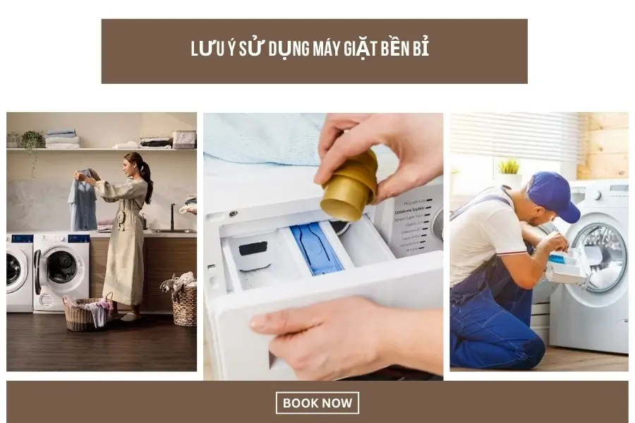 Lưu ý sử dụng máy giặt an tòan, bền bỉ