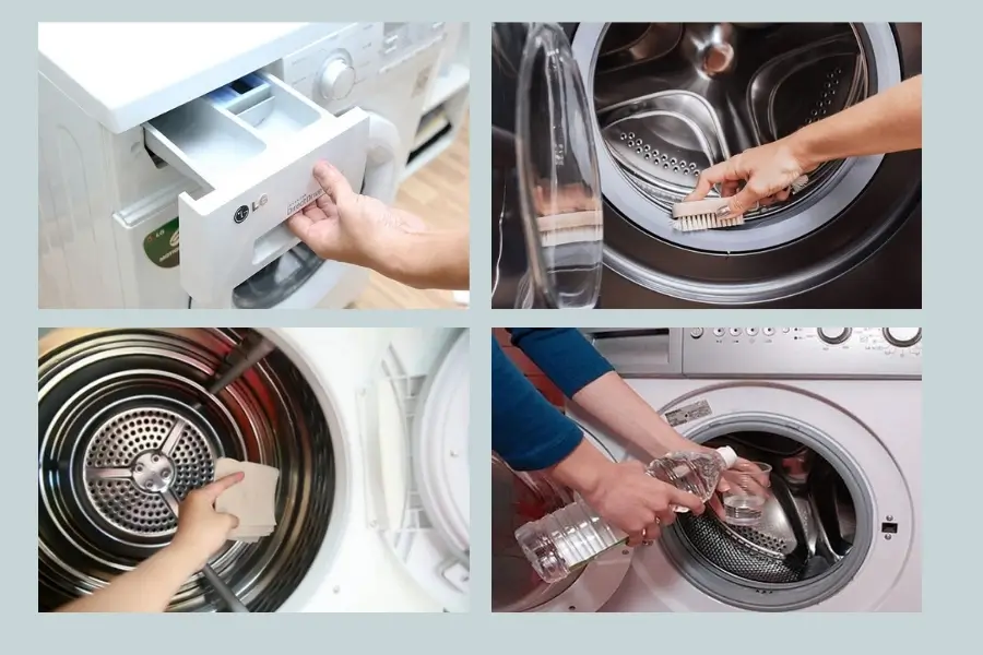 Cách vệ sinh máy giặt cửa trước
