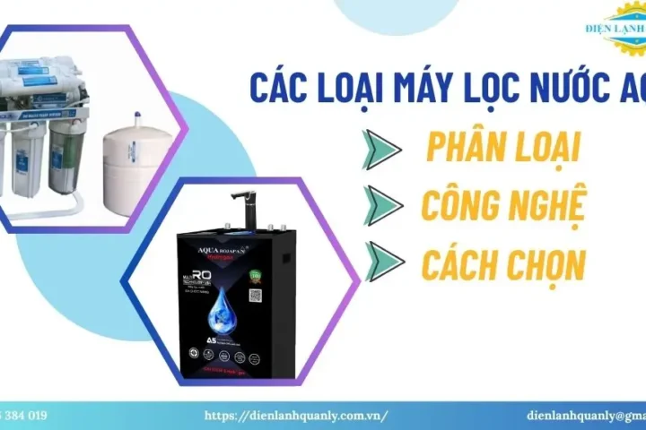 Các Loại Máy Lọc Nước Aqua: Phân Loại, Công Nghệ, Cách Chọn