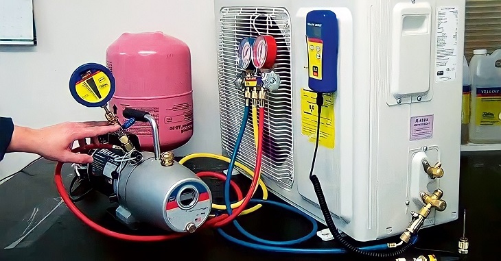 Bơm gas máy lạnh