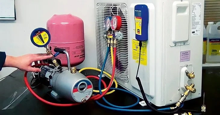 sửa máy lạnh bị xì gas