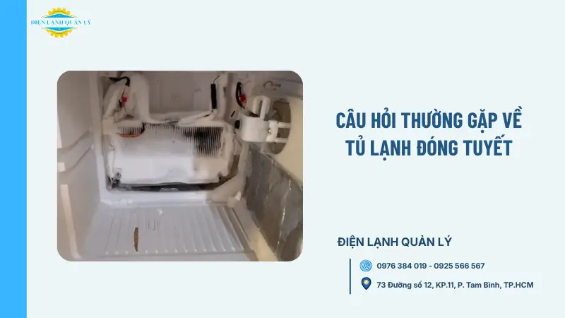 Câu hỏi thường gặp về tủ lạnh đóng tuyết