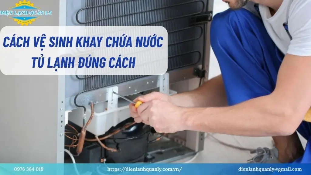 Cách vệ sinh khay nước tủ lạnh đúng cách
