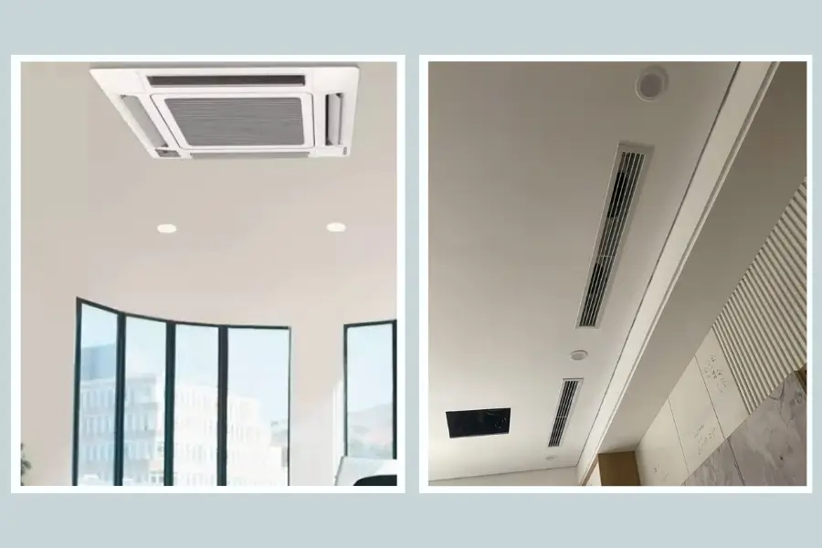 2 mẫu điều hoà âm trần thông dụng trên thị trường