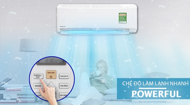 chế độ powerful trên máy lạnh