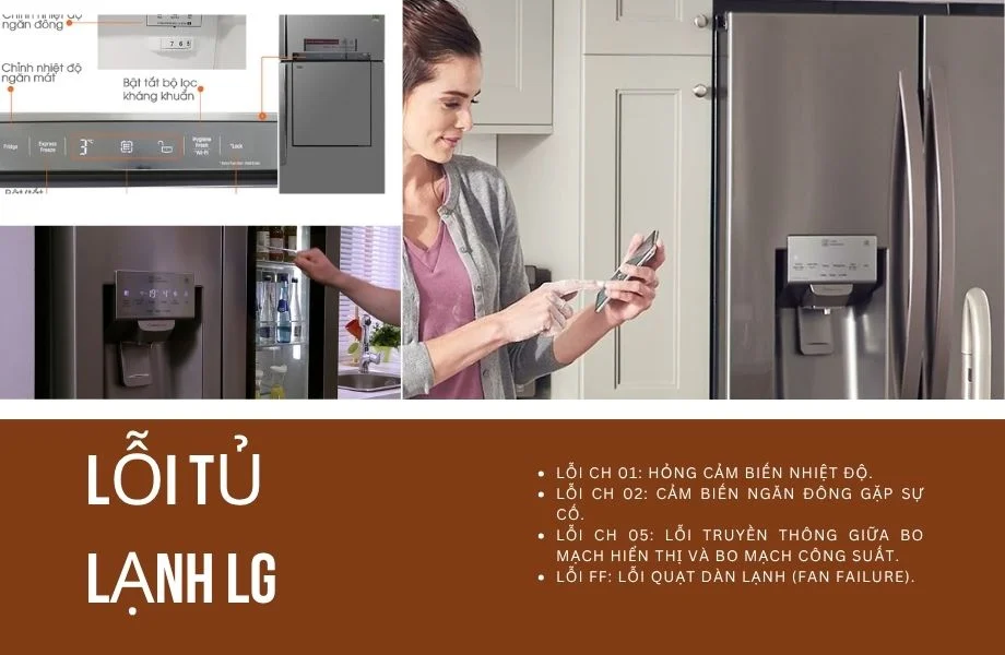 Lỗi tủ lạnh LG do đâu