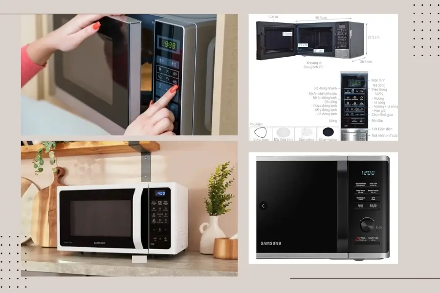 Hệ thống bảng mã lỗi lò vi sóng Samsung