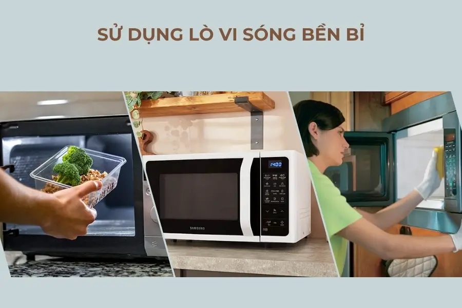 Sử dụng lò vi sóng Samsung ít lỗi, bền bỉ