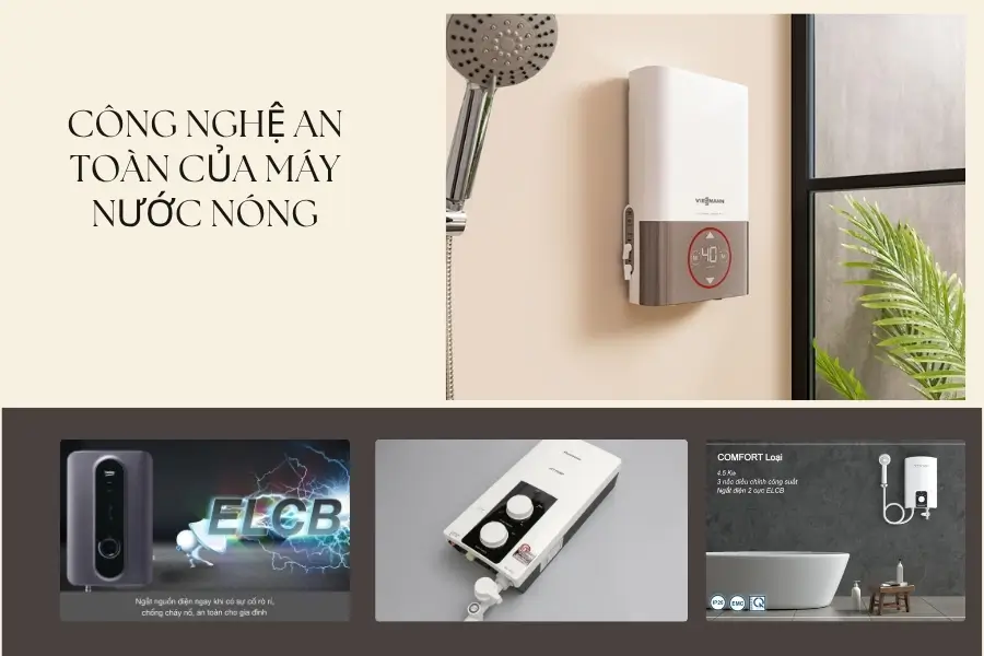 Tiêu chuẩn an toàn của máy nước nóng trực tiếp