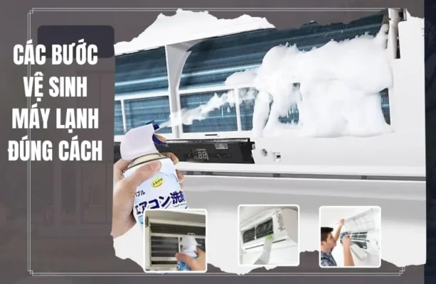 Các bước sử dụng chai xịt vệ sinh máy lạnh