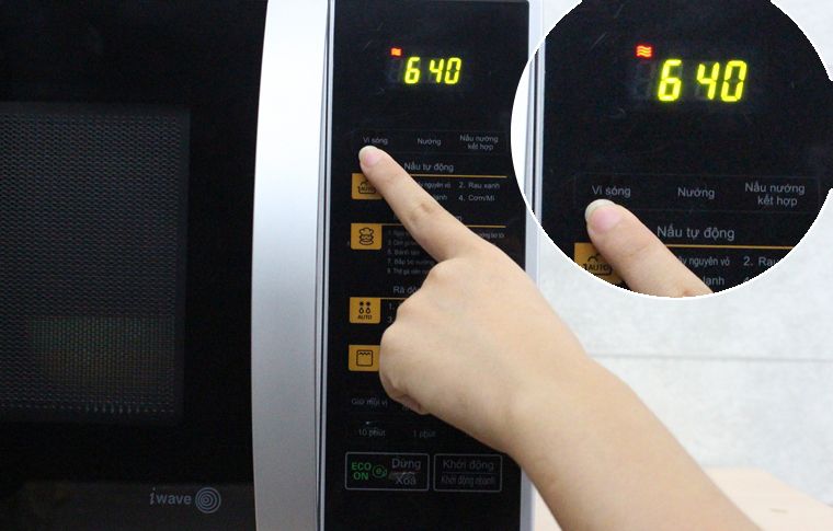Hướng dẫn cài đặt công suất nấu cho lò vi sóng LG MH6342B