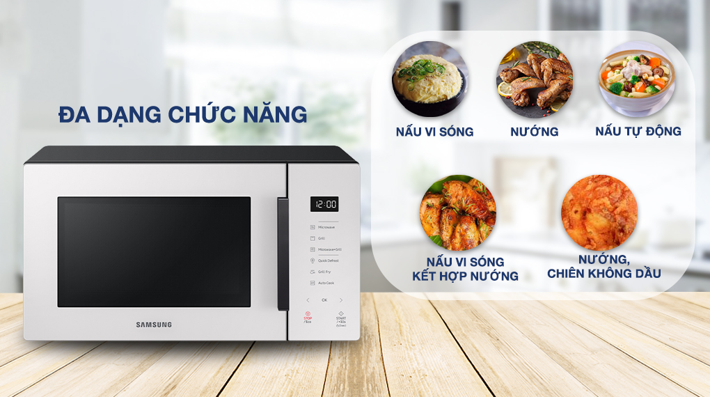 Cách cài đặt công suất nấu cho lò vi sóng samsung chi tiết