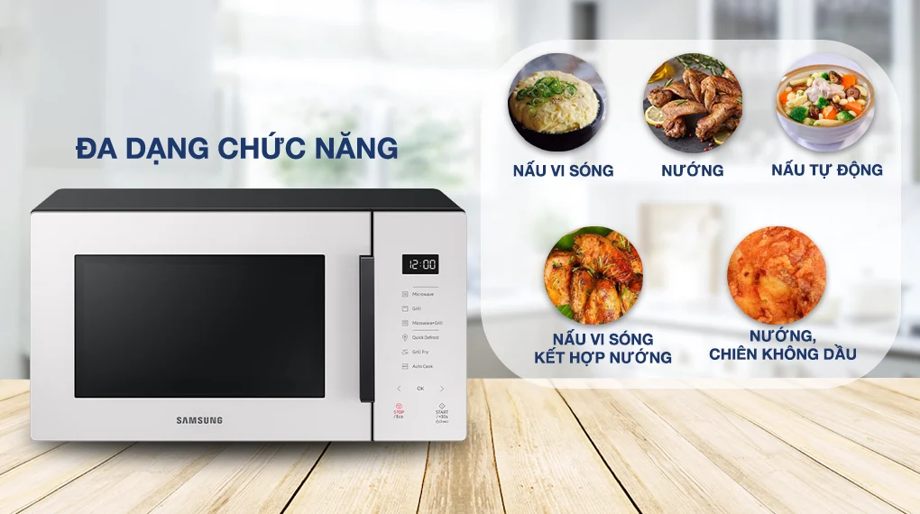Cách cài đặt công suất nấu cho lò vi sóng samsung chi tiết