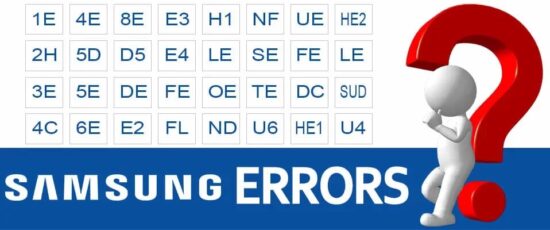 Bảng mã lỗi máy giặt Samsung