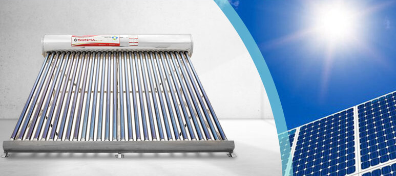 Máy nước nóng năng lượng mặt trời - Điện Lạnh Quản Lý