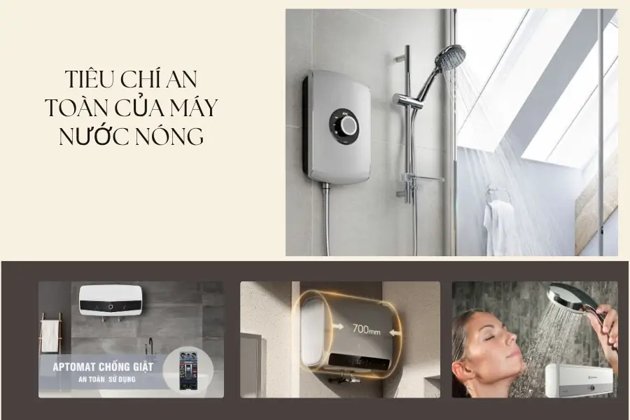 Tiêu chí chọn máy nước nóng với tính năng an toàn Tiêu chí chọn máy nước nóng với tính năng an toàn