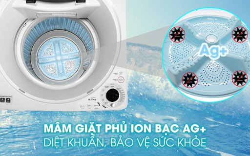 Mâm giặt phủ Ag+ mang lại sự thơm tho, sạch sẽ cho quần áo