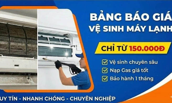 Bảng Báo Giá Vệ Sinh Máy Lạnh Của Điện Lạnh Quản Lý