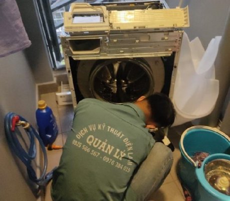 Dịch vụ sửa máy giặt tại phường Bình Lợi Trung uy tín, chuyên nghiệp - Điện Lạnh Quản Lý