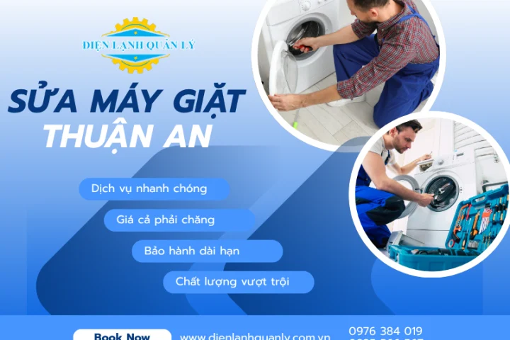 Điện Lạnh Quản Lý đã có nhiều năm kinh nghiệm trong việc cung cấp dịch vụ sửa máy giặt Thuận An
