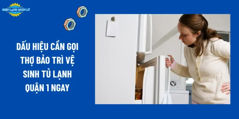 Dấu hiệu cần gọi thợ bảo trì vệ sinh tủ lạnh Quận 1 ngay