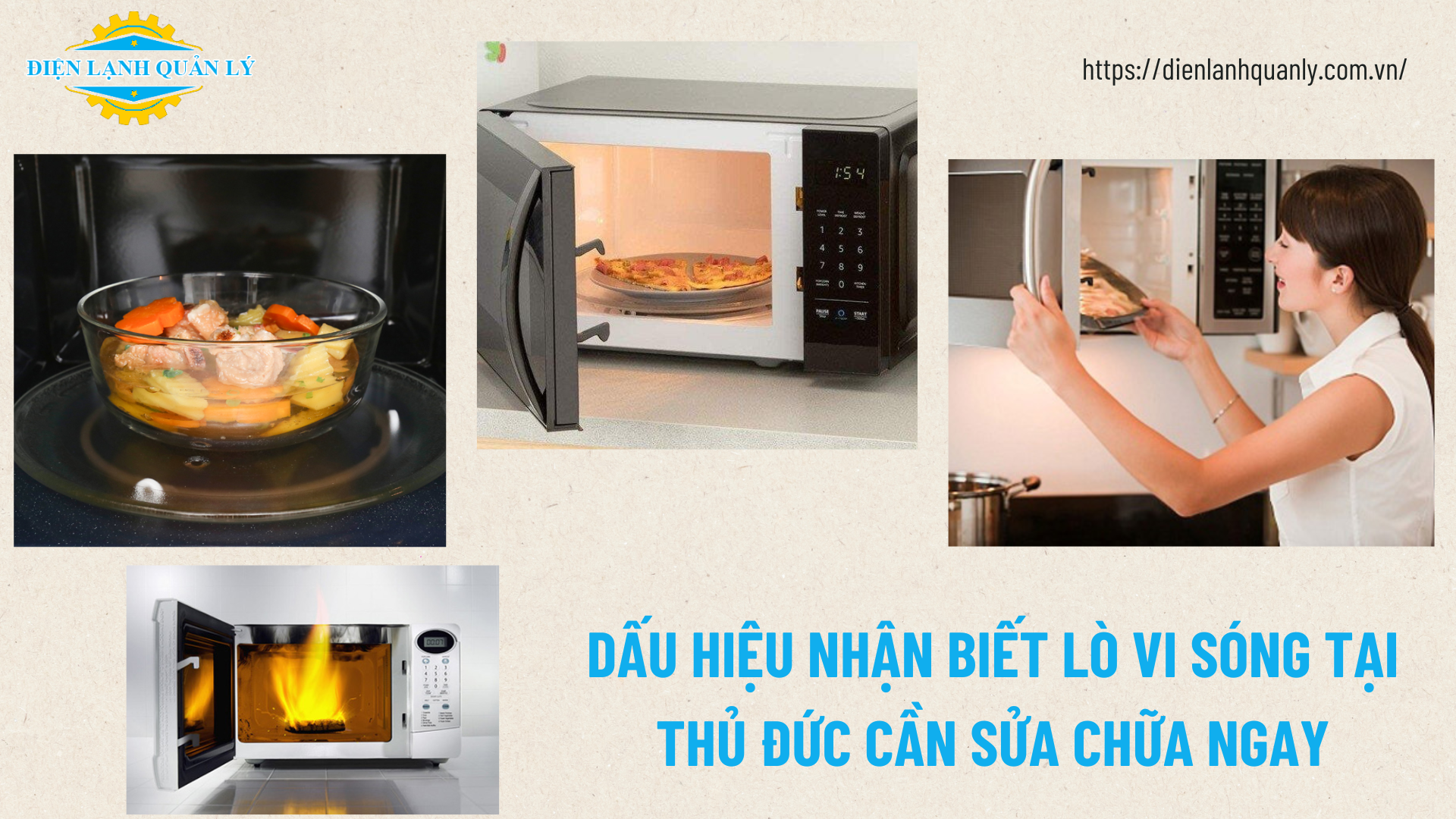 Dấu hiệu nhận biết lò vi sóng tại Thủ Đức cần sửa chữa ngay