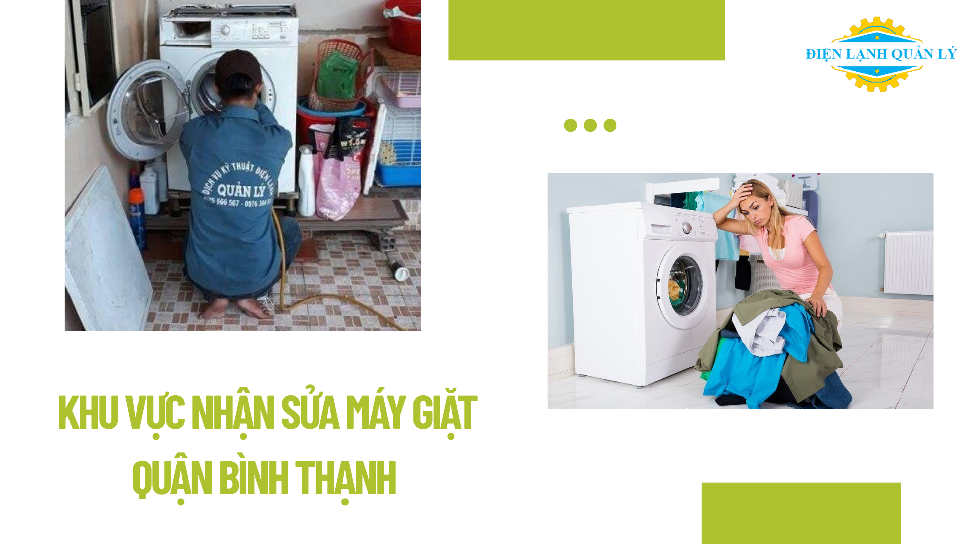 Khu vực nhận sửa máy giặt quận Bình Thạnh của chúng tôi