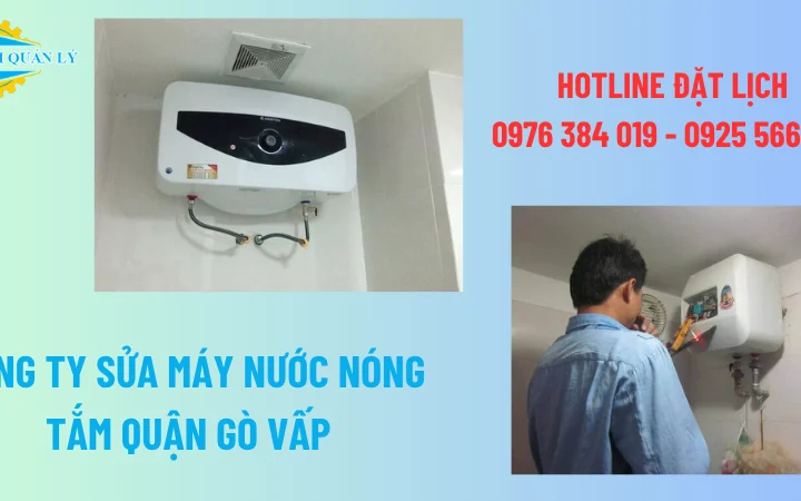 Khu vực nhận sửa máy nước nóng tắm quận Gò Vấp