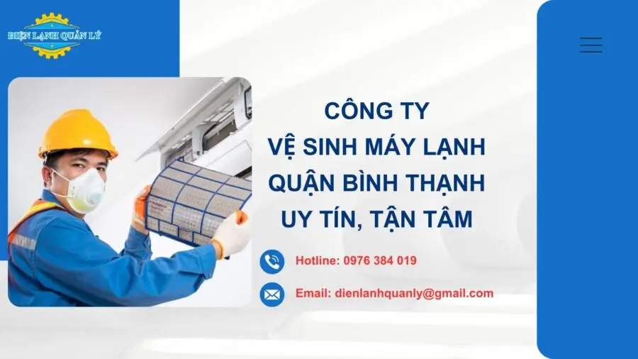 Vệ sinh máy lạnh quận Bình Thạnh quy trình chuẩn, giá minh bạch