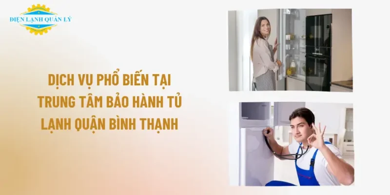 Dịch vụ phổ biến tại trung tâm bảo hành tủ lạnh quận Bình Thạnh