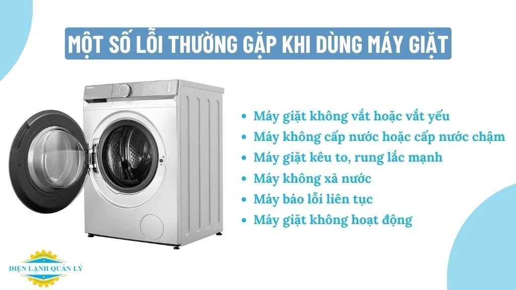 Các lỗi máy giặt thường gặp cần kiểm tra tại Quận 3