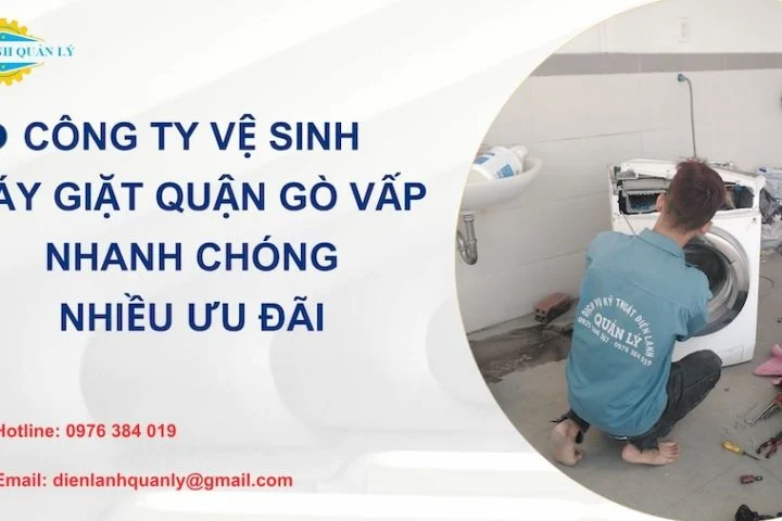 Công ty vệ sinh máy giặt Gò Vấp nhanh chóng, chuyên nghiệp