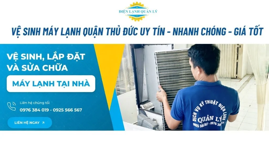 Vệ sinh máy lạnh quận Thủ Đức đúng kỹ thuật, giá minh bạch