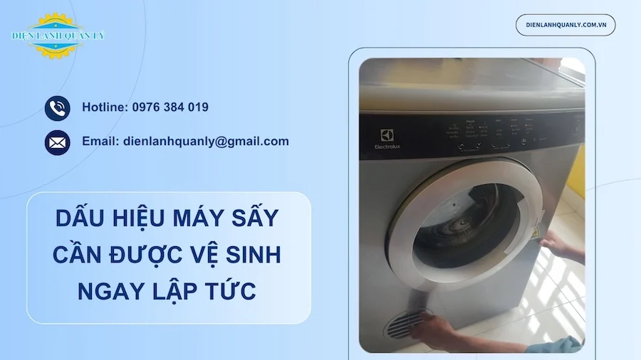 Dấu hiệu cho thấy máy sấy của bạn cần được vệ sinh ngay lập tức