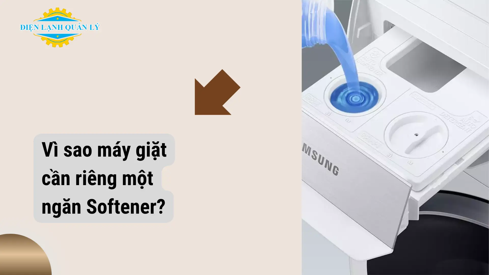 Vì sao máy giặt cần thiết kế riêng một ngăn Softener?