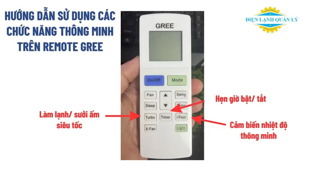 Hướng dẫn sử dụng các chức năng thông minh trên remote Gree 