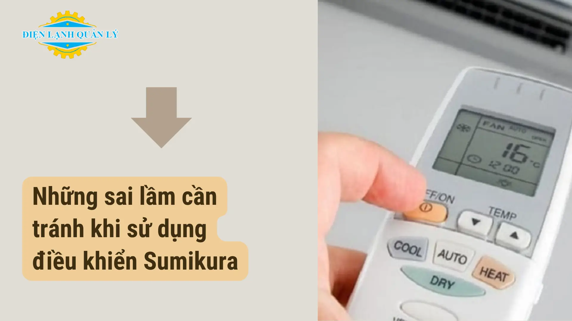 Những sai lầm cần tránh khi sử dụng điều khiển Sumikura
