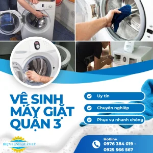 Dịch vụ vệ sinh máy giặt luôn được thực hiện với quy trình đầy đủ