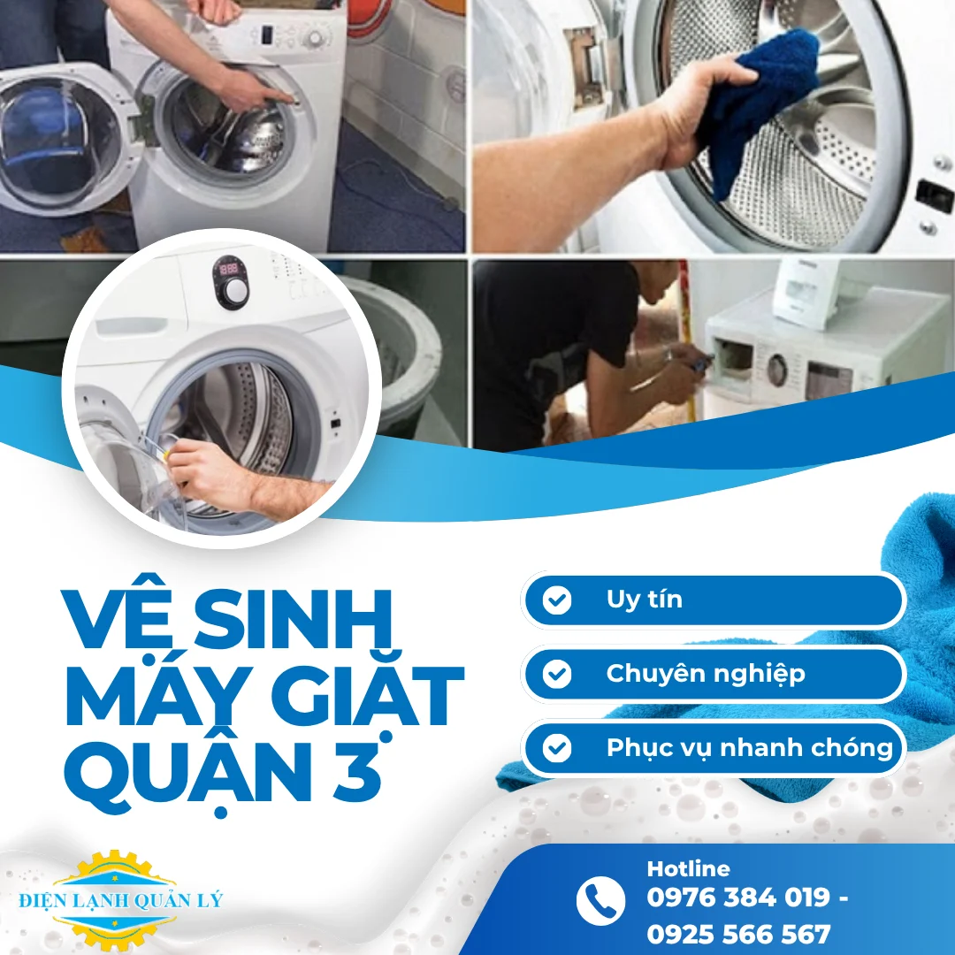 Dịch vụ vệ sinh máy giặt luôn được thực hiện với quy trình đầy đủ